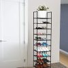 10 Tiers Shoe Rack 20-25 Pairs Sturdy Shoe Shelf