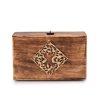 Handmade Wooden Jewellery Trinket Box Keepsake Storage Organizer with Hand Carved Celtic Design