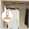 Wooden Ceiling Mount Closet Rod Holder Sturdy Wood Pole Bracket for Wardrobe and Closet Poles Easy Install with Smooth Surface