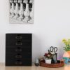 Wooden Storage Box with 5 Drawers Apothecary Drawers Vintage Wooden Drawers Wood Desktop Organizer with Drawers Countertop