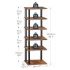 Vertical Shoe Rack, 6-Tier Narrow Shoe Shelf, Shoe Storage Organizer for Small Space, 11" L x 11" W x 39.5" H, Closet, Entryway,