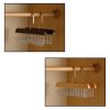 2Pcs Wooden Anti-Slip 8-Hook Belt Hanger for Closet Space-Saving Closet Organizer Belt Hanger for Bras, Ties, Scarves & Tank