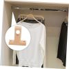 Wooden Closet Rod Bracket Ceiling Mount Pole Holder Sturdy Wood Closet Pole Support for Clothes Storage Smooth Surface Easy