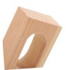 Wooden Ceiling Mount Closet Rod Holder Sturdy Wood Pole Bracket for Wardrobe and Closet Poles Easy Install with Smooth Surface