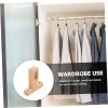 Wooden Closet Rod Bracket Ceiling Mount Pole Holder Sturdy Wood Closet Pole Support for Clothes Storage Smooth Surface Easy