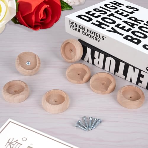 Wood Closet Pole Socket, Closet Pole Socket, Wooden Closet Rod Holders for Closet Poles for Hanging Clothes, Wooden Closet Rod