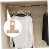 Wooden Closet Rod Holder Ceiling Mount Bracket Sturdy Wood Closet Pole Holder for Wardrobe with Smooth Surface and Compact