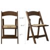 Wooden Folding Chair with Soft Cushion, Simple and Stylish, Comfortable and Durable, Suitable for Weddings, banquets and