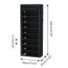 9 Tier Shoe Rack Organizer,Portable Shoe Shelf with Nonwoven Fabric Cover for Closet Hallway,Bedroom,Entryway,Black