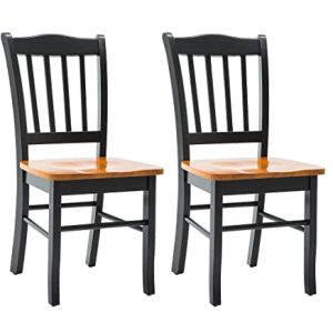 Shaker Chair, Black/Oak, Set of 2