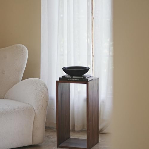 Hand Carved Wooden Decorative Bowl for Home Entryway Decor, Wood Centerpiece Bowl for Coffee Table Decor, Wood Dough Bowl for