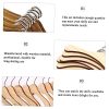 12pcs Wooden Mini Doll Clothes Hangers Doll Clothing Rack for Room Organization Natural for Daily Use and Replacement