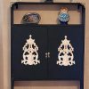 1PC Wood Applique Wooden Carved Appliques Onlays Carving Applique Wood Carving Decal for Bed Door Cabinet Mirror Fireplace