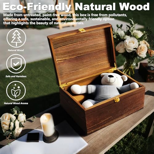 Large Tree of Life Wooden Keepsake Box - Elegant Vintage Jewelry Storage Box Durable Wooden Box for Storing Photos, Gifts,