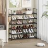 6 Tier Shoe Rack, Shoe Rack for Closet, Shoe Organizer for Entryway, Shoe Storage for Front Door Entrance & Entryway, Large Shoe
