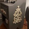 1PC Wood Applique Wooden Carved Appliques Onlays Carving Applique Wood Carving Decal for Bed Door Cabinet Mirror Fireplace