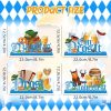 4Pcs Oktoberfest Decorations Table Wooden Centerpiece Ein Prosit October Festival Decorations Bavarian German Beer Festival