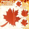 24 Pcs Fall Wooden Table Signs Maple Leaf Wood Table Decoration Fall Thanksgiving Tiered Tray Decoration Thanksgiving