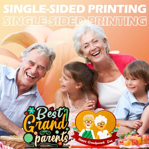 3 Pcs Grandparents Day Wooden Table Centerpieces Decoration Grandparents Gifts from Grandkids Table Topper Sign Wood Craft Kit