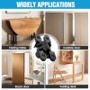 Invisible Door Hinge,180 Degree Heavy Duty Zinc Alloy Concealed Cabinet Hinges Silent Smooth Operation Supports 5KG/11lb for