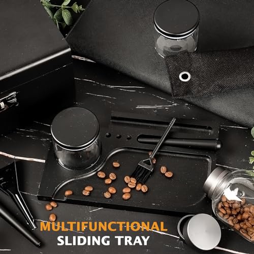 Bamboo Smell Proof Container Locking Box, Large Wooden Storage Box with Glass Jar, Christmas Gifts for Men Women, Home Decor &