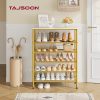 6 Tier Shoe Rack Organizer for 20-24 Pairs of Shoes, Metal Mesh Shoe Shelf for Closet, Industrial Shoe Rack for Entryway Shoe