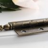 4 PCS Folding Butt Hinges Antique Bronze Hinge Vintage Hardware with Screws for Doors Windows Cabinet Cupboard Wardrobe Wooden