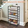 Large Shoe Rack 8 Tier Shoe Organizer, Heavy Duty Metal Shoe Storage Vertical Shoe Rack for Closet Front Door Entrance, Up to 28