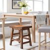 Durango 20-Inch Tall Industrial Wood Dining Stool - Table or Extra Seat - Unique Rustic Industrial Style and Comfort -