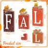 Fall Sign Wooden Decor Rustic Wooden Sign for Mantel, Table, Tiered Tray Fall Decorations for Home, Farmhouse, Porch, Kitchen.