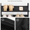 Shoe Rack, 8-Tier Shoe Shelf for Closet, 7 Fabric Shelves, Wooden Top, Large Shoe Organizer, Holds 24-28 Pairs of Shoes,