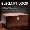 Wooden Gift Boxes - Large Memory Box For Keepsakes, Decorative Boxes With Lids, Wooden Box With Hinged Lid, Wood Boxes, Storage