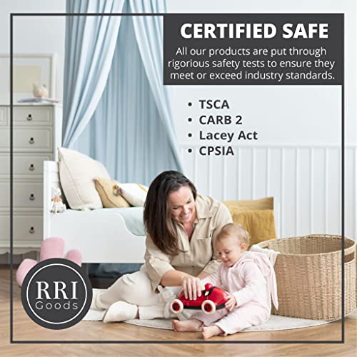 Kids Wooden Chair Set, Fully Assembled Youth Ladderback Wood Chairs for Children, 12" Seat Height for Ages 6-8 (Set of Two)