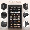 Shoe Rack with Covers - 10 Tiers Tall Shoe Rack Organizer Large Capacity Shoe Shelf Storage 40 Pairs Space Saving Vertical Shoe