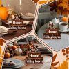 4 Pcs Fall Maple Leaf Wooden Tiered Tray Decor Set, Farmhouse Rustic Hello Fall Falling Leaves Table Decor Maple Leaf Stack