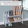 8111 Stack and Expand Shoe Rack, White