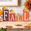 Fall Sign Wooden Decor Rustic Wooden Sign for Mantel, Table, Tiered Tray Fall Decorations for Home, Farmhouse, Porch, Kitchen.