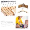 12pcs Wooden Mini Doll Clothes Hangers Doll Clothing Rack for Room Organization Natural for Daily Use and Replacement