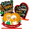 3 Pcs Grandparents Day Wooden Table Centerpieces Decoration Grandparents Gifts from Grandkids Table Topper Sign Wood Craft Kit