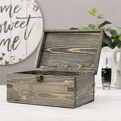 24 Slot Wooden Essential Oil Bottle Storage Box, Vintage Gray Wood Roller Organizer Holder Display Case, Holds Up to 30 mL