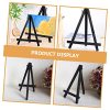 Small Wooden and Metal Table Easel for - Black - Ideal for Art and Painting - Stand for A5 Canvases Perfect for Classrooms and