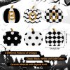 3 Pcs Wood Halloween Pumpkin Decorations Indoor Black and White Boo Pumpkins Wooden Table Signs Party Tiered Tray Decorations