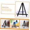 Small Wooden and Metal Table Easel for - Black - Ideal for Art and Painting - Stand for A5 Canvases Perfect for Classrooms and