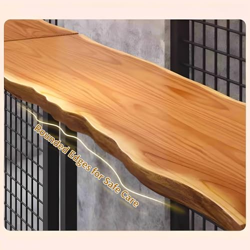 Wooden Bar Table, Narrow Rectangular Pub Counter Table with High Top for Bistro Window Areas Dinning Table Coffee Shop Small