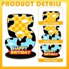 Cartoon Blue Cloud Cow Themed 5th Birthday Centerpiece Number Sign 5th Birthday Party Supplies Cartoon Story Themed Pattern