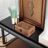 Handmade Wooden Jewellery Trinket Box Keepsake Storage Organizer with Hand Carved Celtic Design